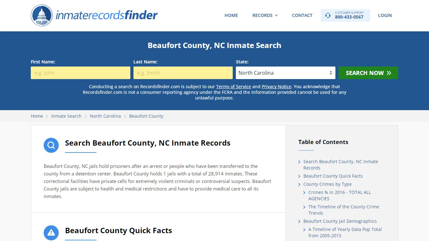 Beaufort County, NC Inmate Lookup & Jail Records Online